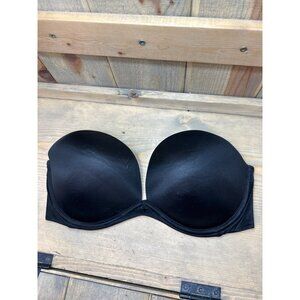 Victorias Secret Very Sexy Push-Up Strapless Bra 34DD Black